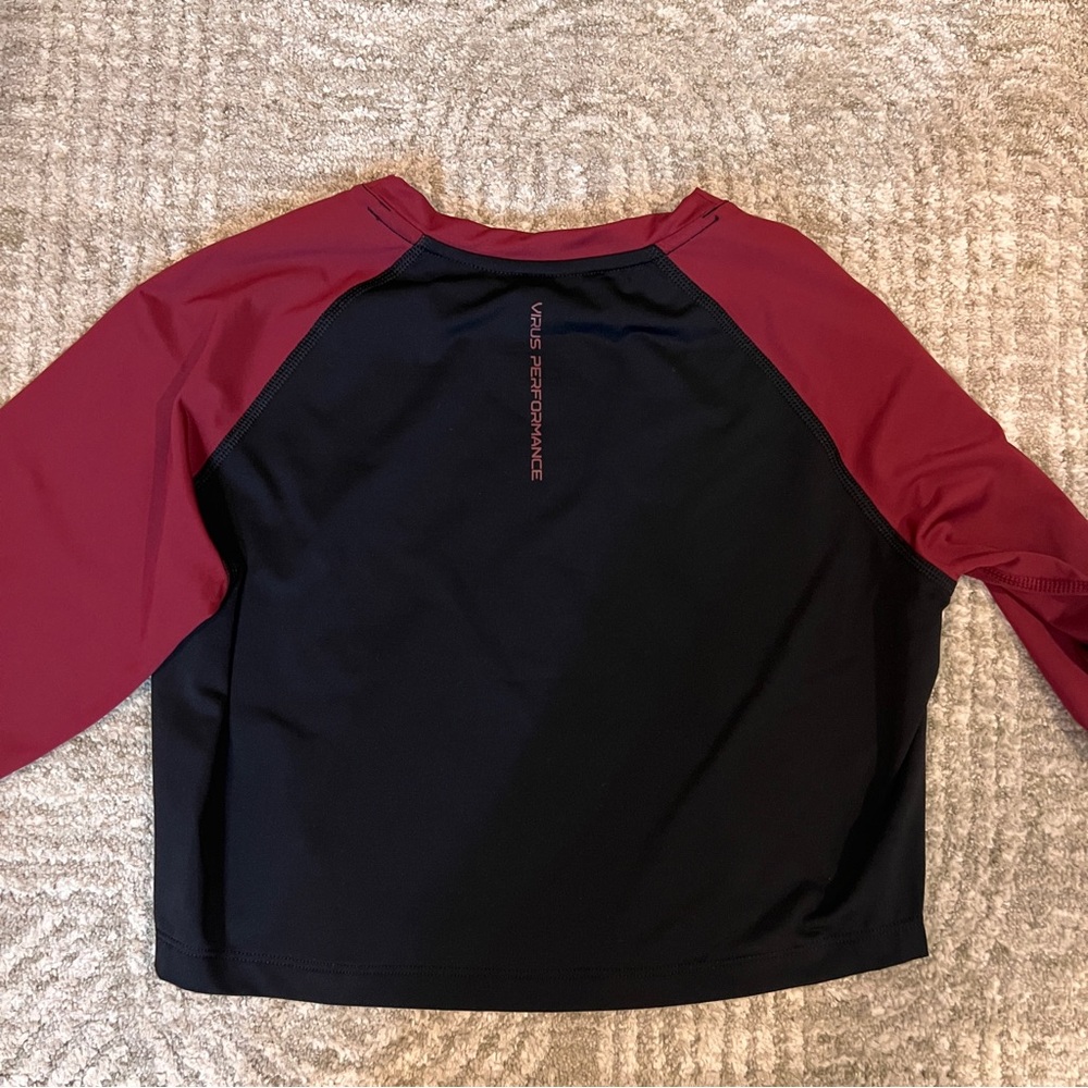 Virus Rash-guard women’s cropped surfing beach top - Picture 3 of 7